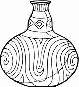 Coloring Vase Pages Pottery Printable Colorpagesformom Adult Vases Template Pattern sketch template
