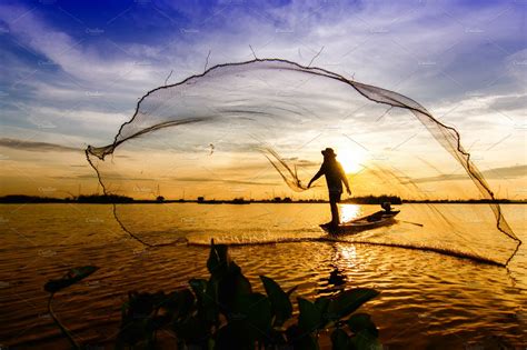 fishermen throwing net fishing high quality people images creative