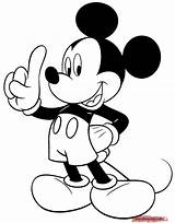 Mickey Mouse Coloring Pages Printable Sheets Disney Print Book Printables Cartoon Finger Baby Color Holding Kids Mikey Characters Pdf Minnie sketch template