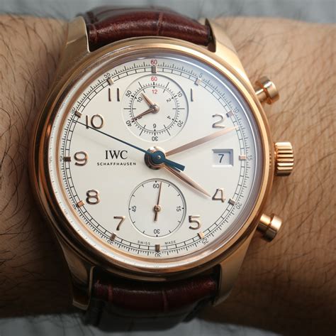 iwc portuguese chronograph classic  review page
