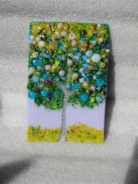 Fusing Cracked Glass Trees Tutorial Etsy In 2020 Fused Glass Fused