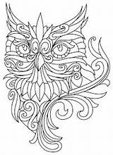 Owl Mandala Mandalas Embroidery Colorir Baroque Owls Eule Malen Coloriage Eulen Quilling Urbanthreads Crosses Benn sketch template