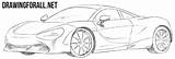 Mclaren 720s Draw Coloring Drawing Drawingforall Ayvazyan Stepan Tutorials Cars Posted sketch template