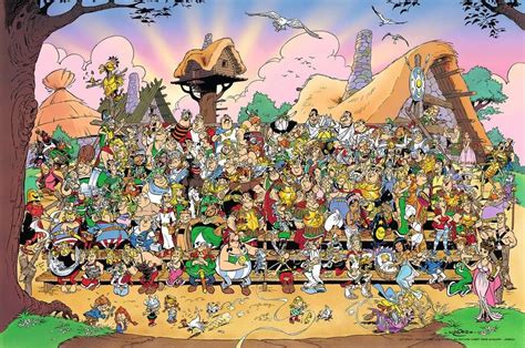 ravensburger puzzle asterix a obelix rodinná fotka 3000