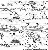 Vacation Coloring sketch template