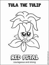 Coloring Scout Daisy Girl Pages Petal Scouts Petals Red Strong Courageous Tula Tulip Friends Law Activities Makingfriends Print Flower Maze sketch template