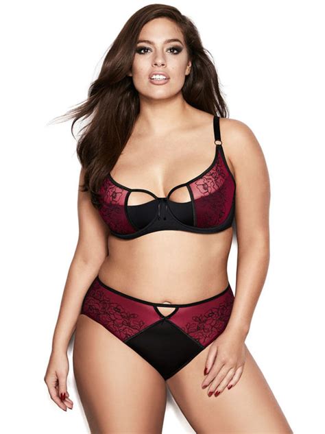 ashley graham oozes sex appeal as she puts on very busty display in semi sheer lingerie