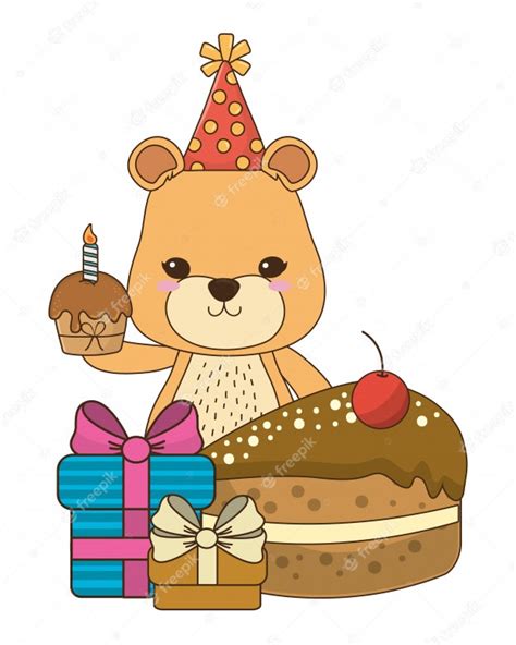 premium vector lioness cartoon  happy birthday icon