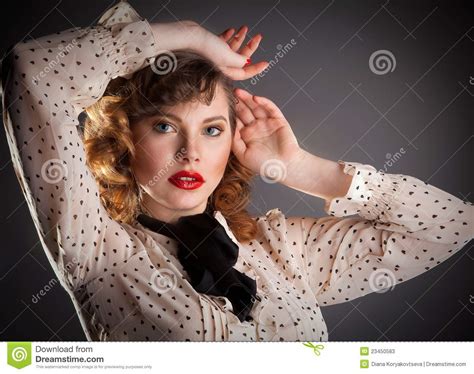 girl in dot polka dress stock image image of lifestyles 23450583