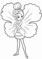 Barbie Coloring Pages Thumbelina sketch template