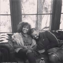 drake shares a snap of him cuddling up with actress andrea lewis daily mail online
