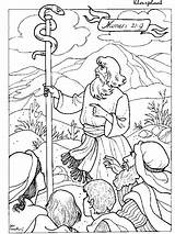 Moses Kids Serpent Stab Schlange Mozes Jesus Bijbel Religionsunterricht Nadab Ec0 Abihu Slang Bibel 7a Serpiente Dominical Bronce sketch template