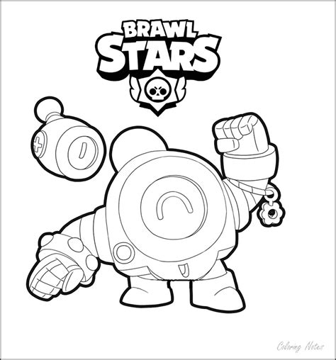 brawl stars coloring pages  characters printable  coloring