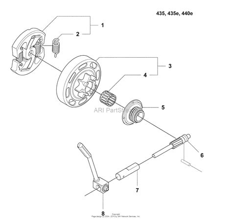 husqvarna     parts diagram  clutch oiler