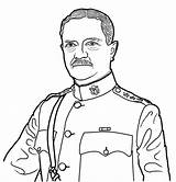 Coloring Pages Nazi War Soldiers Soldier Army Ii Veterans Drawing General Pershing John Weapons Wars Military Template sketch template