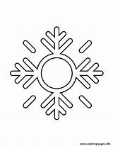 Coloring Stencil Snowflake Pages Printable sketch template