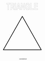 Triangle Kinderart sketch template