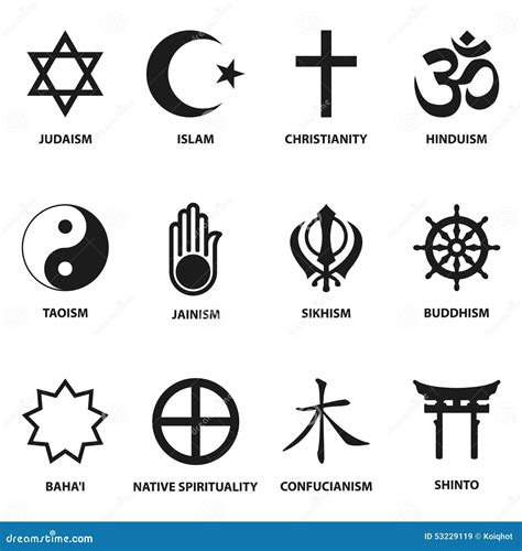 signe  symboles religieux illustration de vecteur illustration du