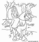 Coloring Beast Pages Beauty Horse Princess Riding Belle Disney Her Printable Kids Colouring Horseback Bell Philippe Color Castle Sheets Print sketch template