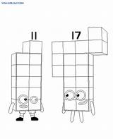 Numberblocks sketch template