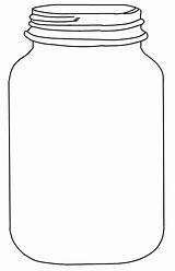 Jar Mason Jars Printable Template Outline Clip Printables Templates Clipart Blank Coloring Lid Print Bug Scrapped Sweetly Drawing Kids Right sketch template