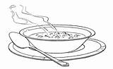 Coloring Pages Soup Kids Food Serving Warm Bowl Noodle Soups Kaynak Choose Board sketch template