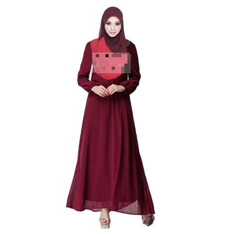Buy 5 Colors Muslim Women Dress Turkish Ladies Long