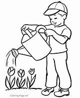 Plants Watering Clipart Water Uses Clip Coloring Use Library Cliparts sketch template
