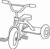 Tricycle Beginners Wheeled sketch template