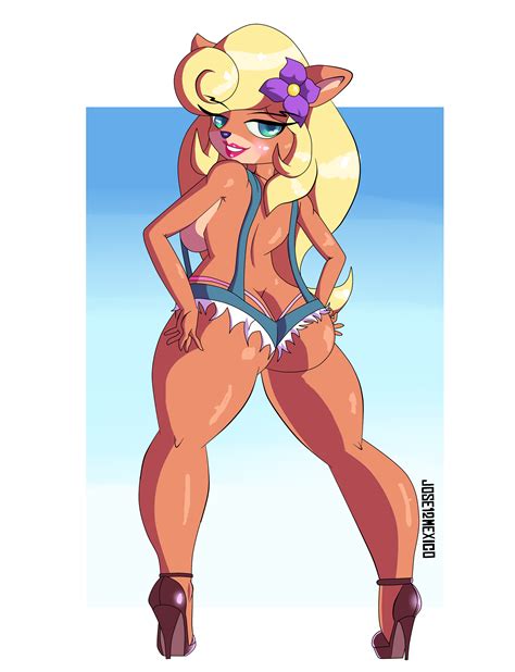 Rule 34 Ass Back View Blonde Hair Breasts Coco Bandicoot