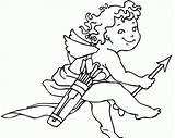 Cupid Coloring Pages Printable Kids Popular Print Carrying sketch template