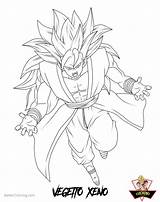 Coloring Pages Xeno Lineart Ssj3 Vegetto Lucario Strike Kids Printable sketch template