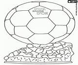 Calcio Futbol Colorir Bola Ouro Desenhos Pallone Balón Trofeo Stampare Jogador sketch template