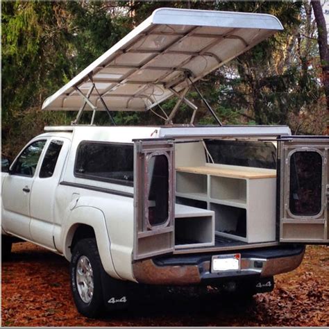 custom pop  truck camper shell truck bed camping truck camper pop  truck campers