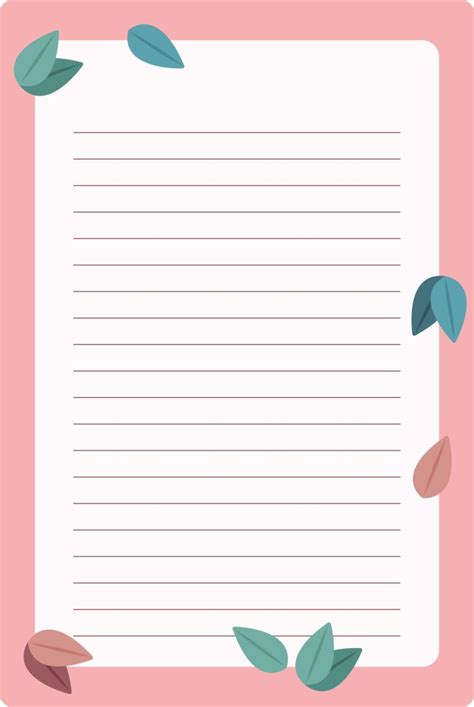 images  cute printable note  sheets note  paper
