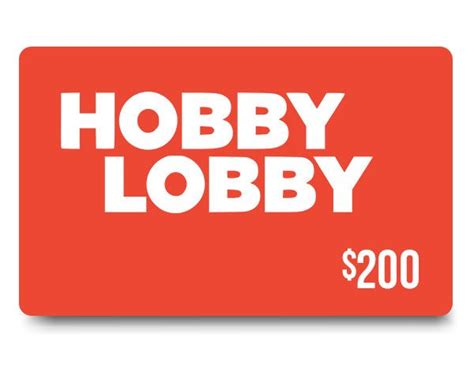 hobby lobby gift card sweepstakes