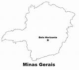 Gerais Minas Colorir Geografia sketch template