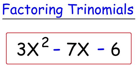 factoring trinomials quick simple youtube