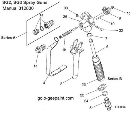 spray gun parts diagram