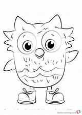 Daniel Tiger Owl Coloring Neighborhood Pages Draw Drawing Tigers Printable Step Print Color Cartoon Bettercoloring sketch template