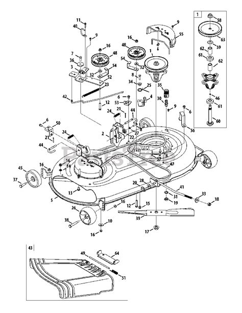 cub cadet ltx  kw wgas cub cadet  lawn tractor  mower deck   parts