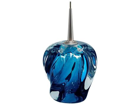 Bruck Lighting Aurora Blue Glass 4 5 Wide Led Mini