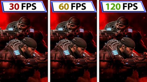 Gears 5 30fps 60fps 120fps Xbox Series X Framerate Comparison