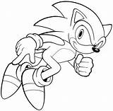 Sonic Coloring Running Pages Run Ready Hedgehog Color Getcolorings Getdrawings sketch template