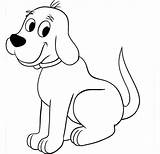 Colouring Dog Drawing Outline sketch template