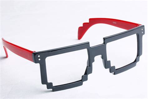 8 Bit Pixel Retro Pixelated Glasses Geek Nerd Ubuy India