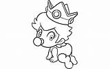 Coloring Peach Pages Princess Baby Mario Luna Daisy Pony Little Kart Filly Getcolorings Getdrawings Printable Color Princes Colorings sketch template
