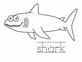 Shark Sea Sharks Handwriting Crystalandcomp sketch template