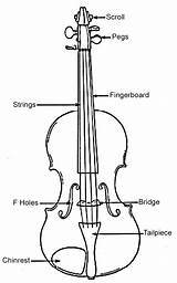 Violin Instrument sketch template