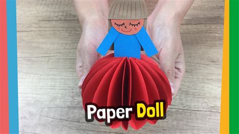 diy crafts    paper doll lovely  cute diy  kids youtube